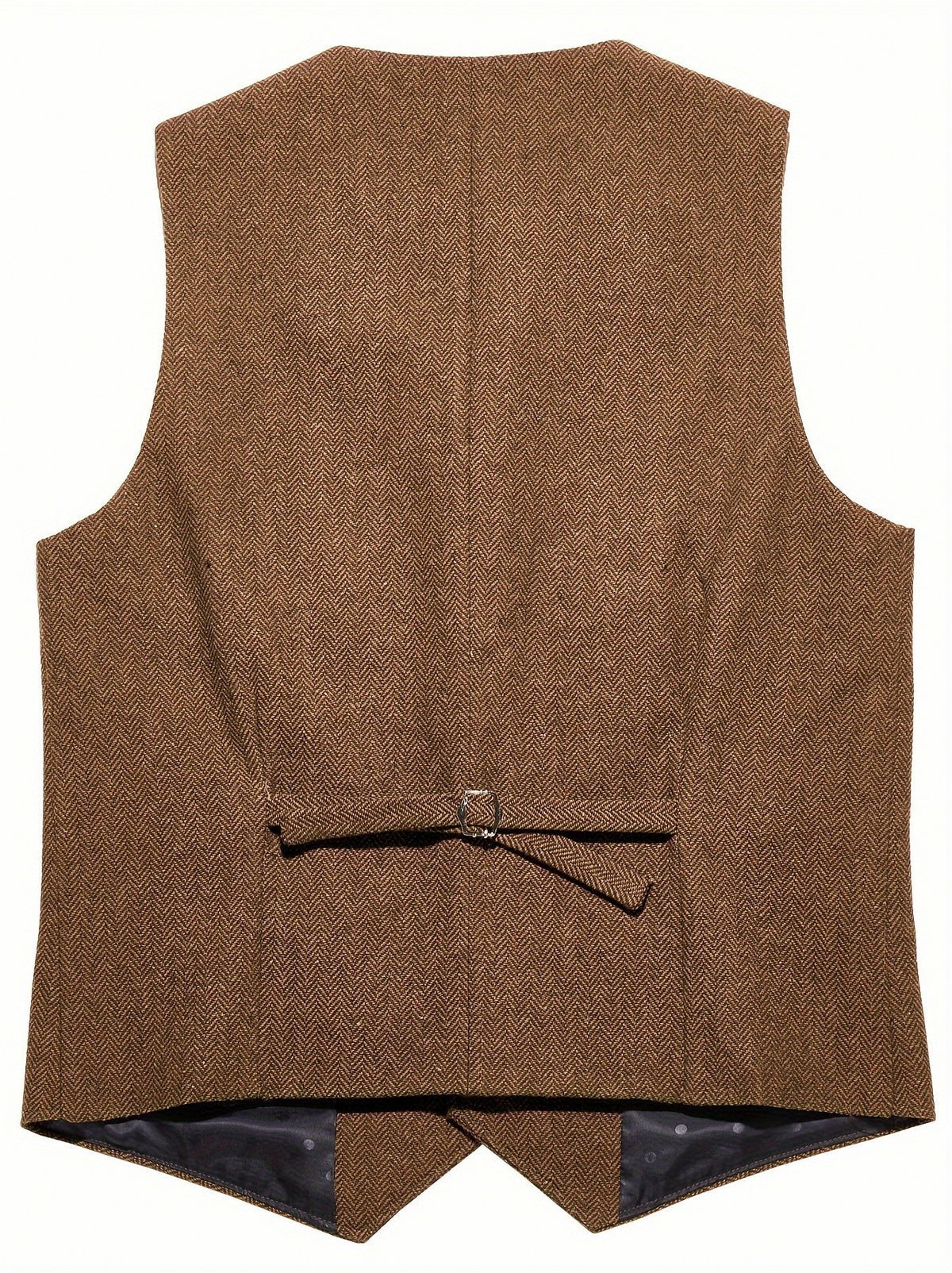 Herringbone Notch Lapel Suit Vest