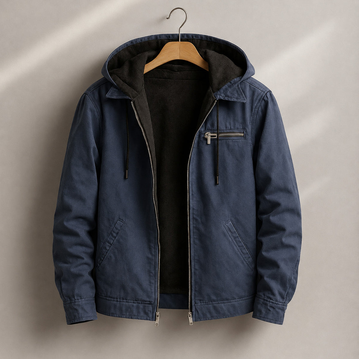 Hooded Canvas Workwear Jacket
