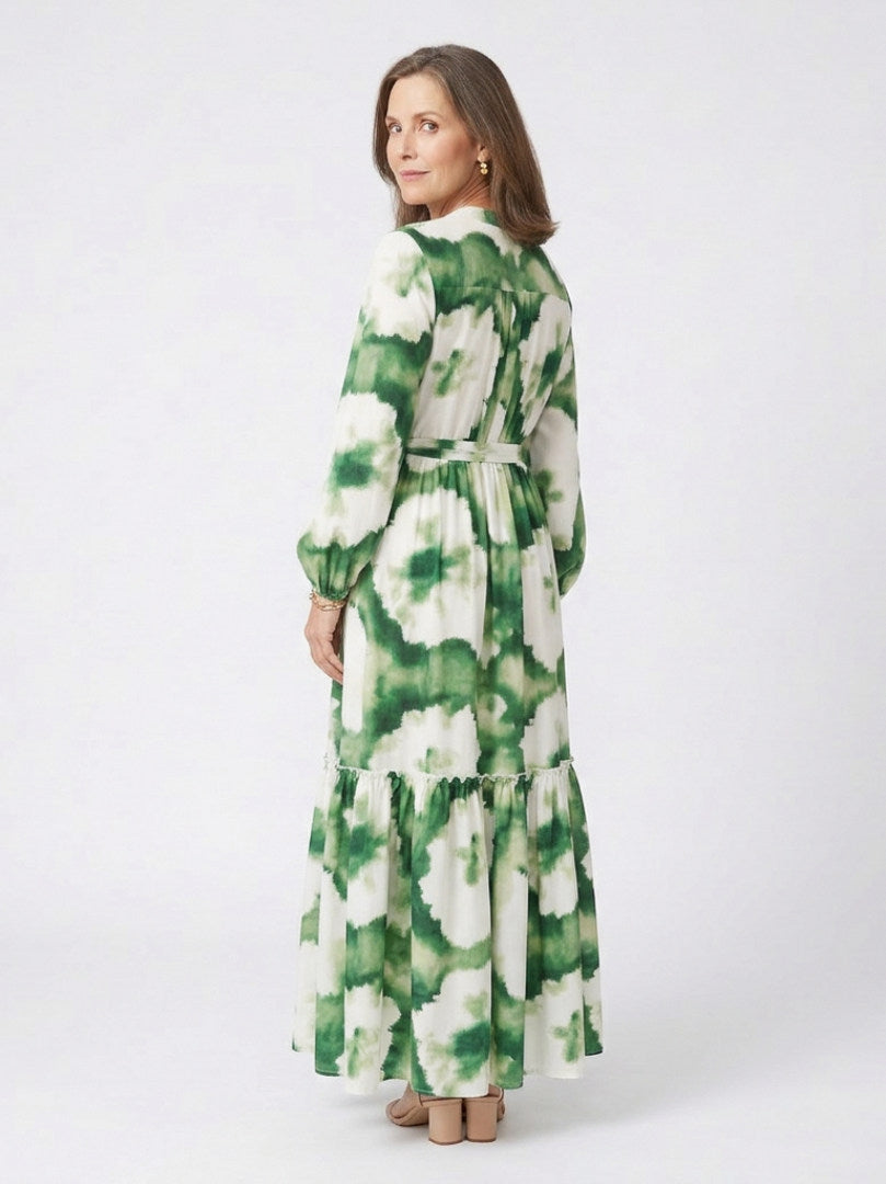 Long Sleeve Tiered Maxi Dress