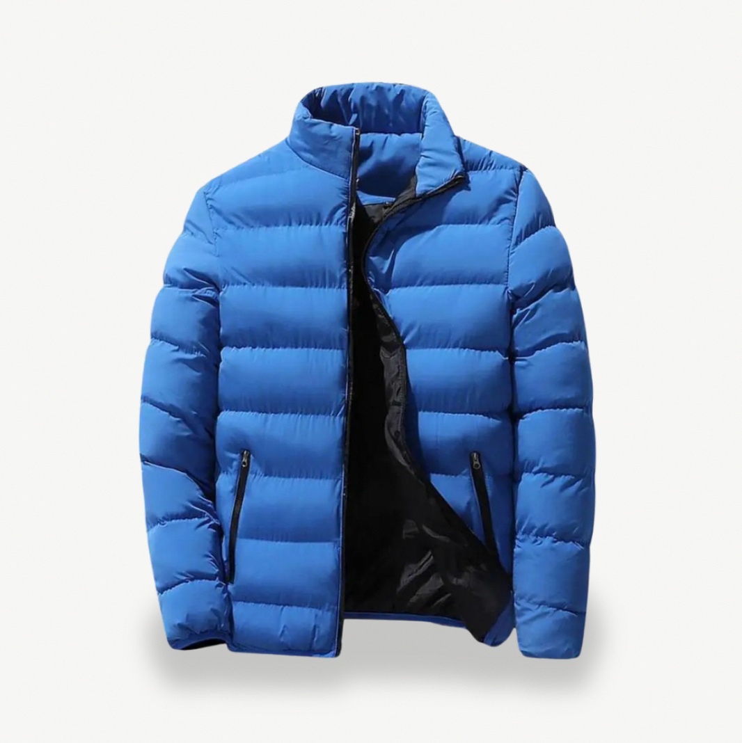 Quilted Stand Collar Puffer Jacket