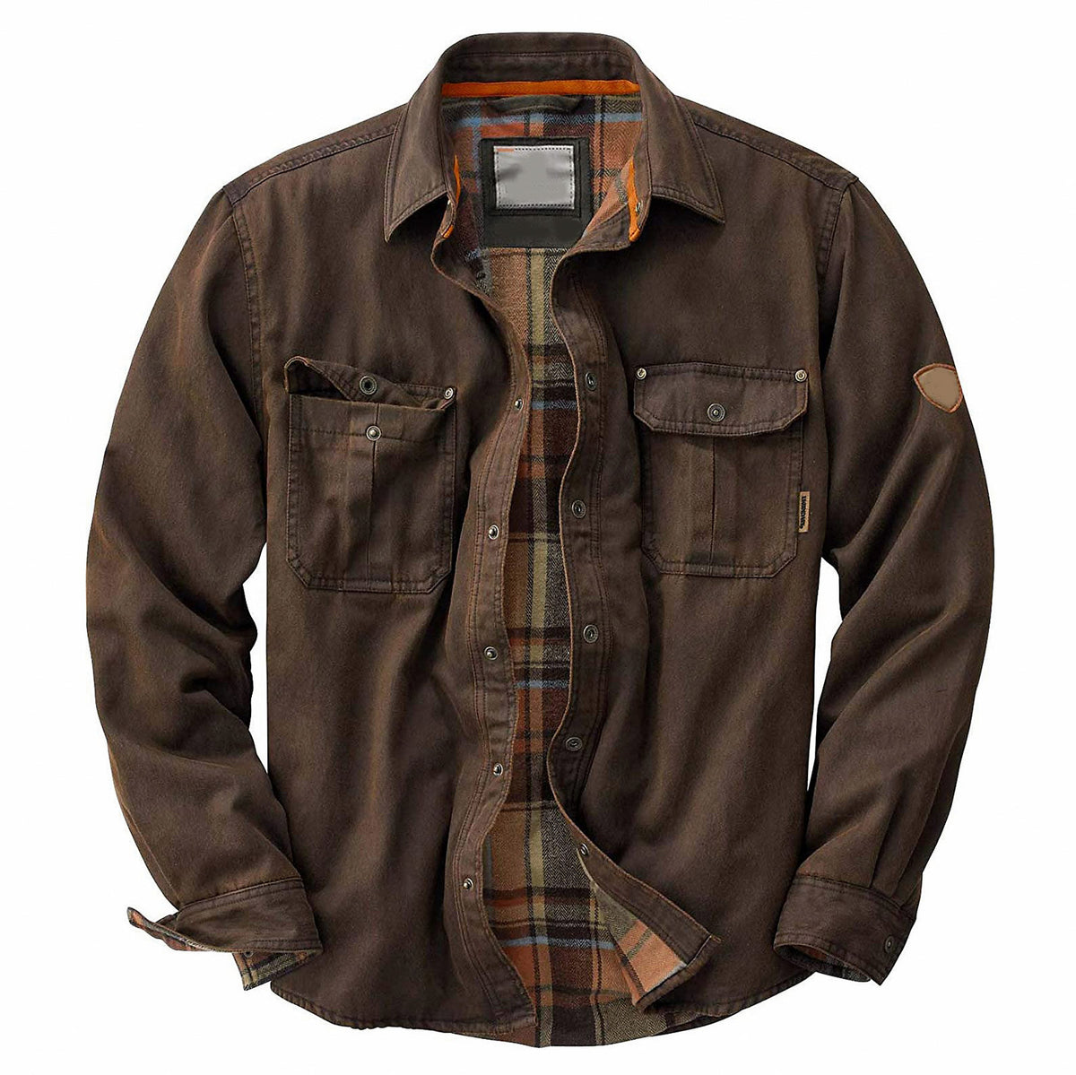 Regular Fit Plaid Lined Overshirt