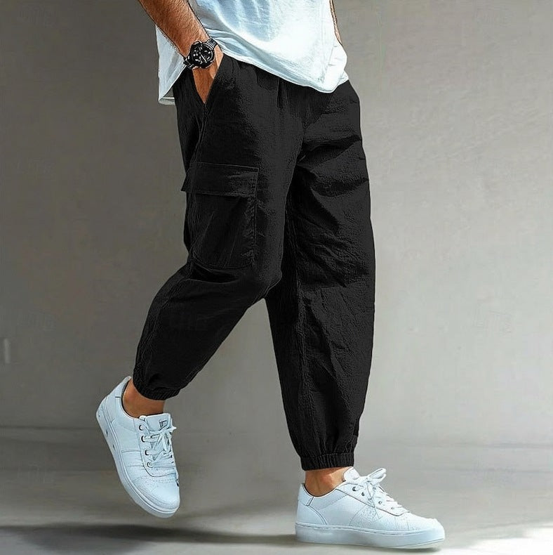 Relaxed Fit Cuffed Cargo Pants