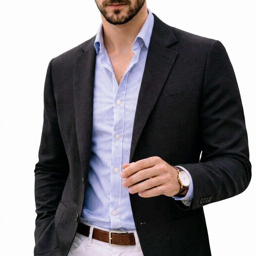 Slim Fit Patch Pocket Blazer