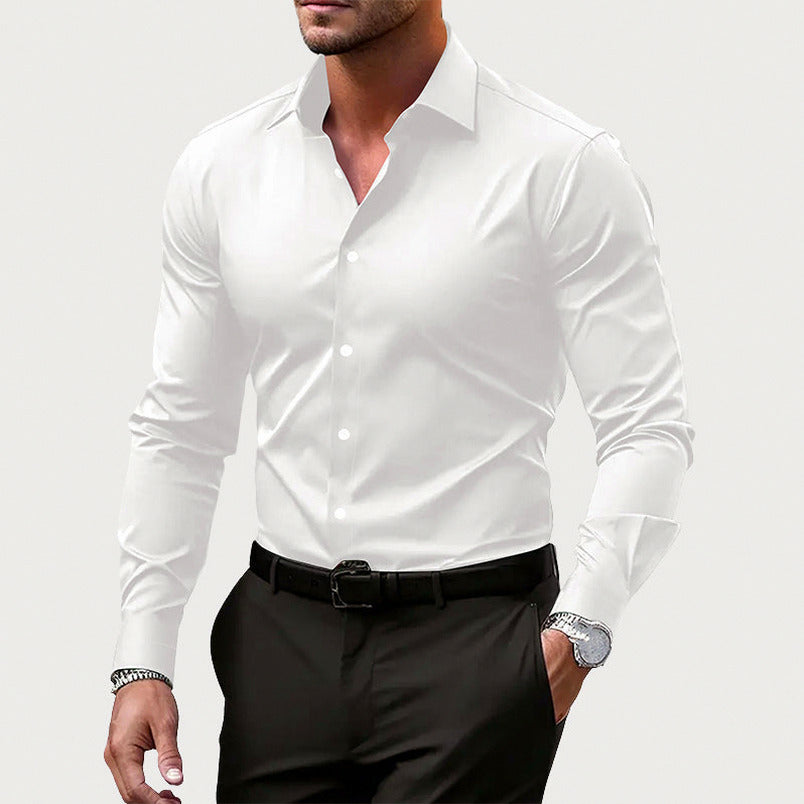 Slim Fit Stretch Formal Dress Shirt