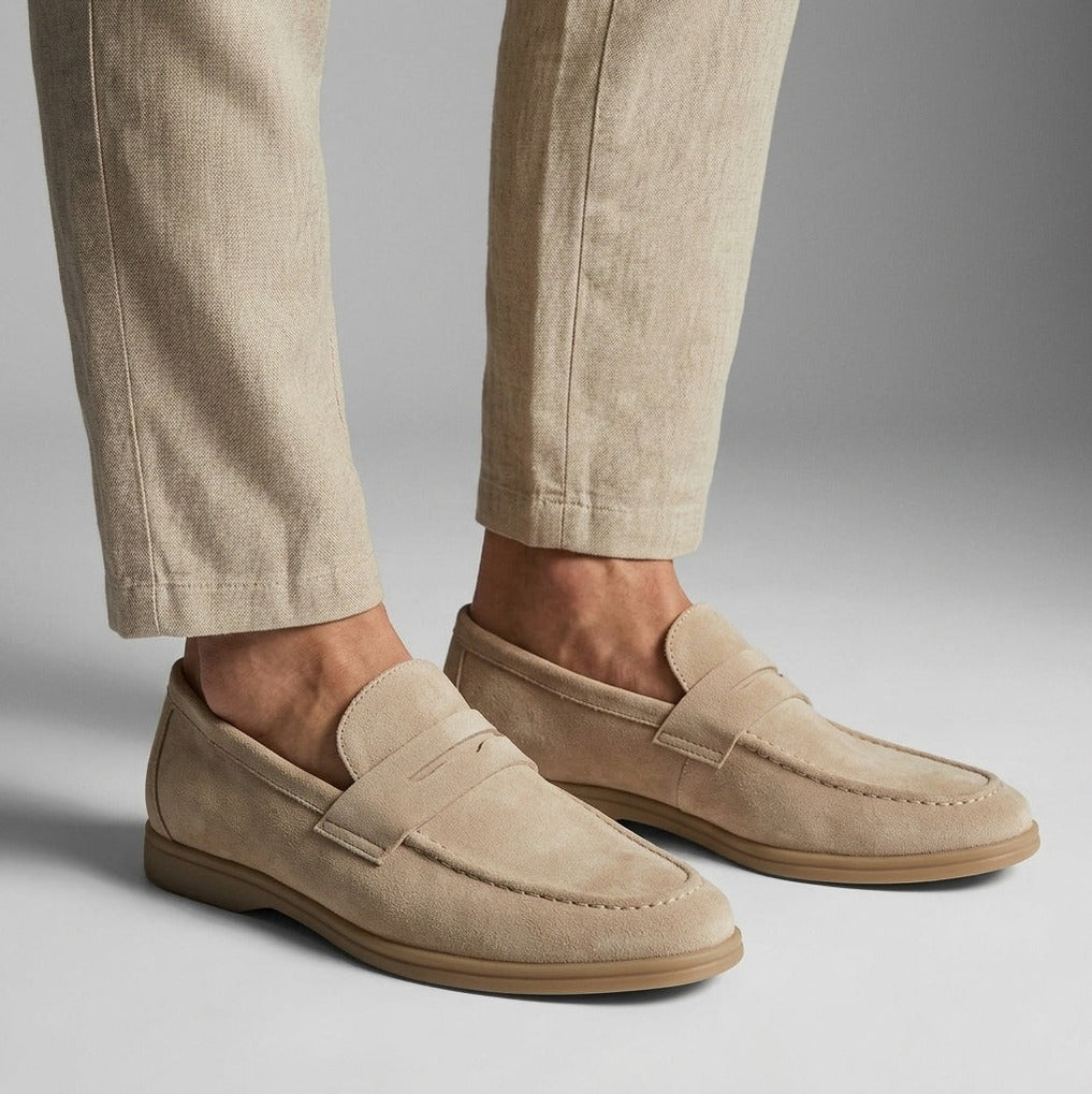 Suede Penny Loafers