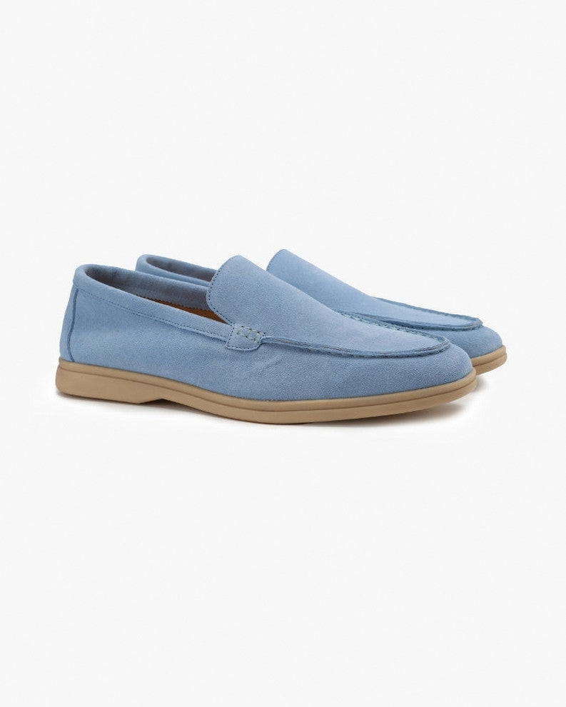 Suede Moc Toe Loafers