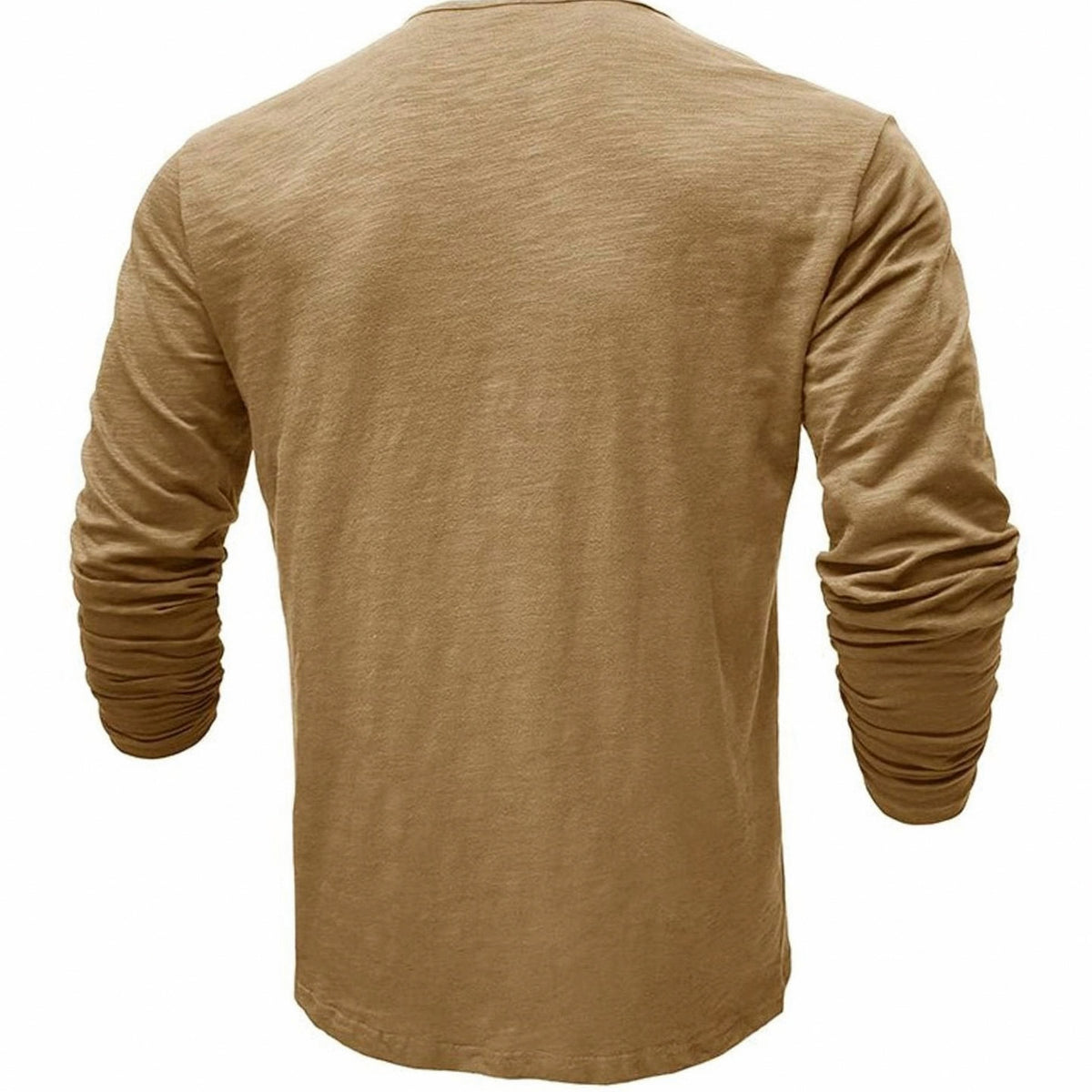 Button Front Long Sleeve Henley