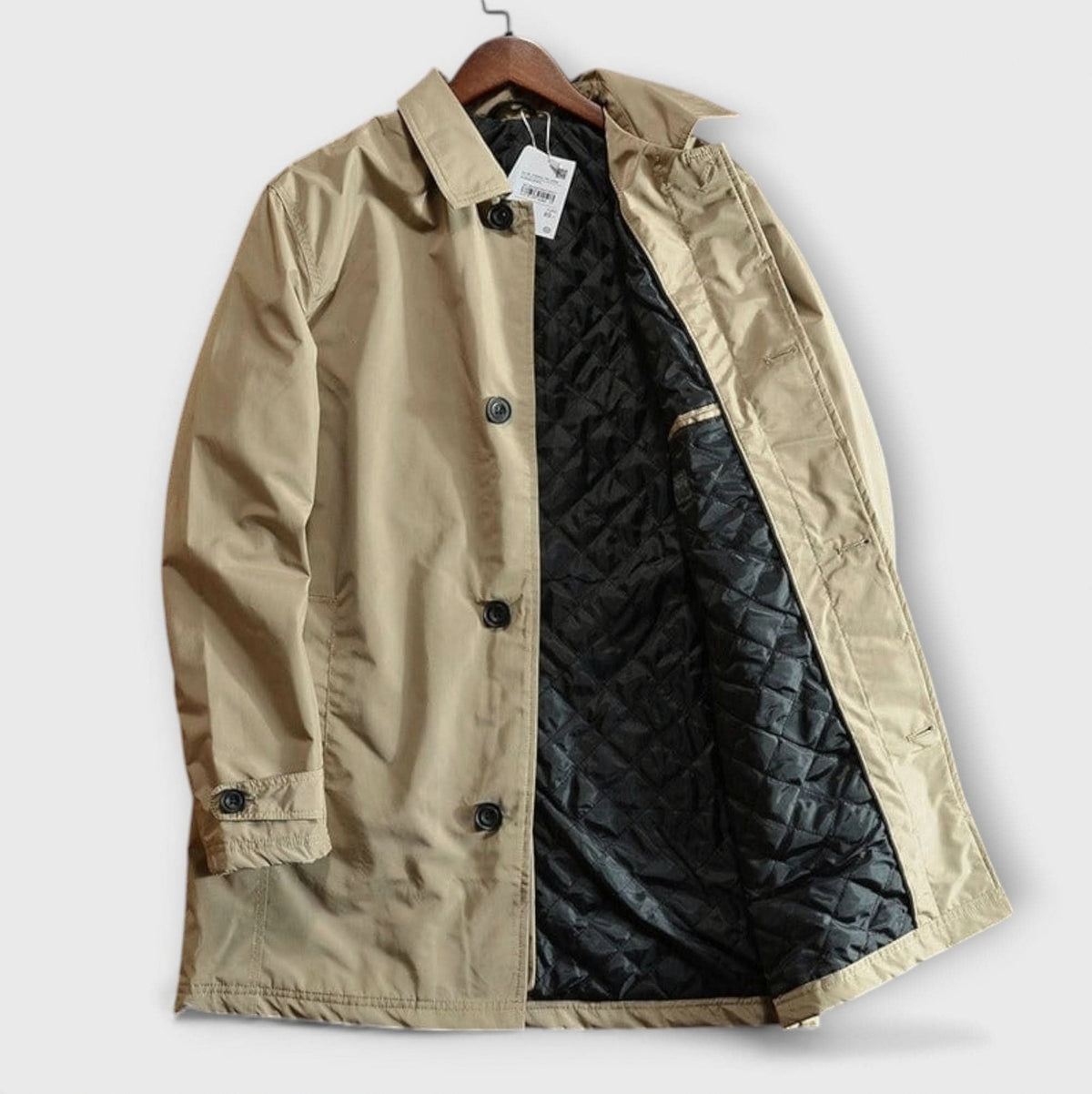 Button Front Trench Coat