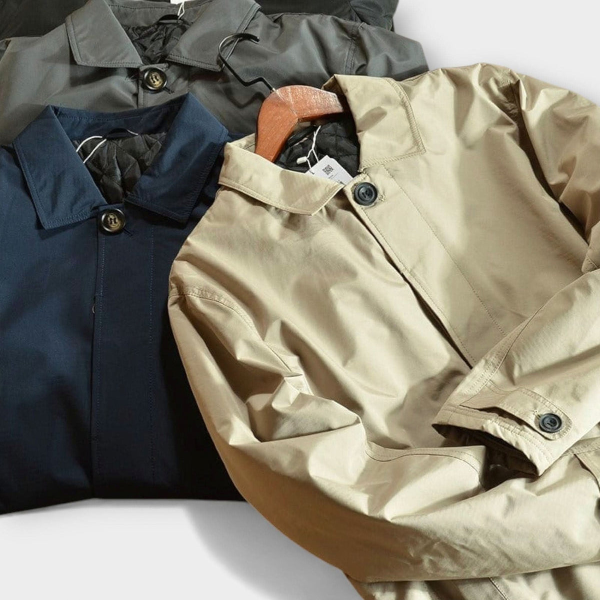 Button Front Trench Coat
