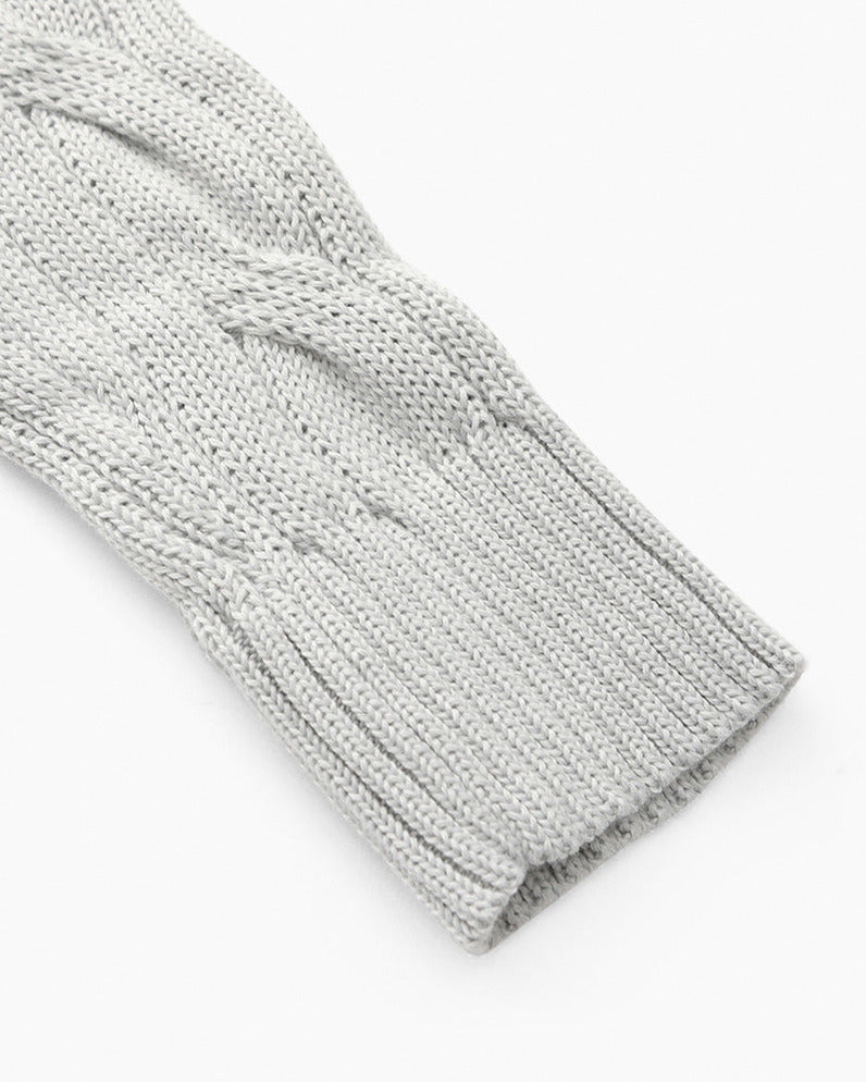 Cable Knit Quarter Zip Sweater