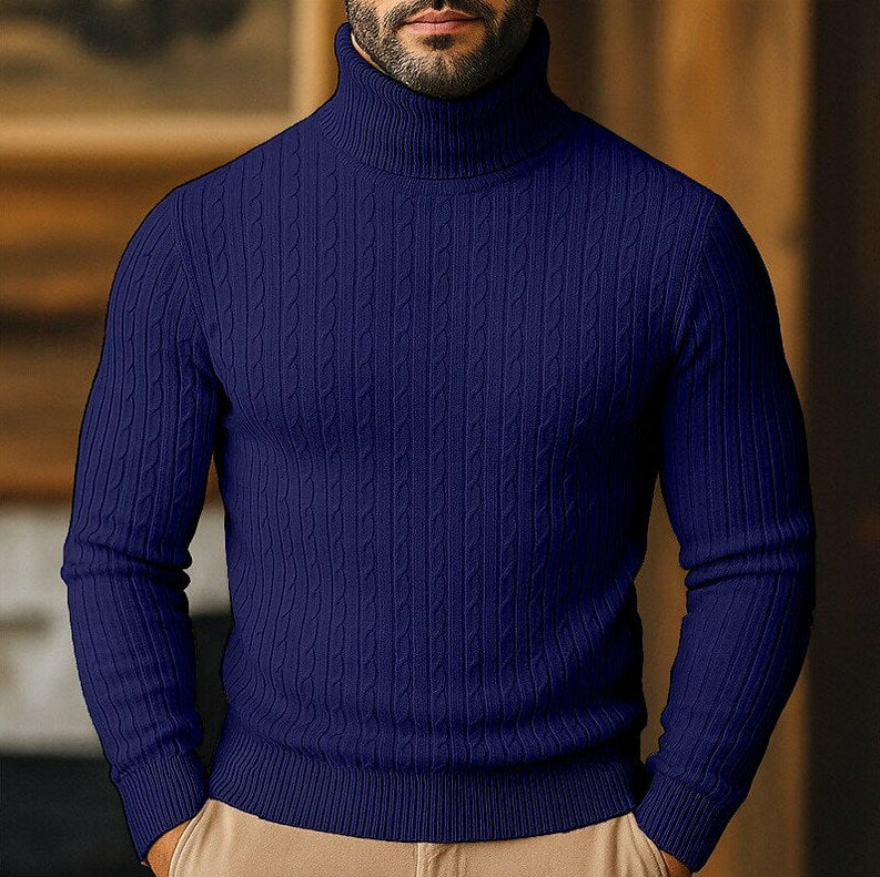 Cable Knit Turtleneck Sweater