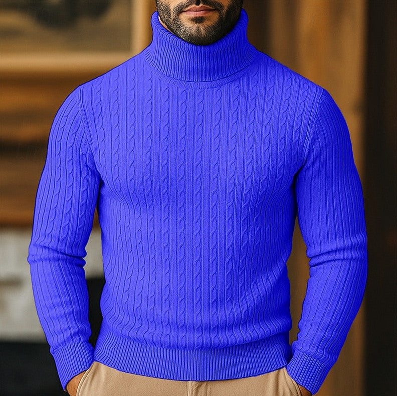 Cable Knit Turtleneck Sweater