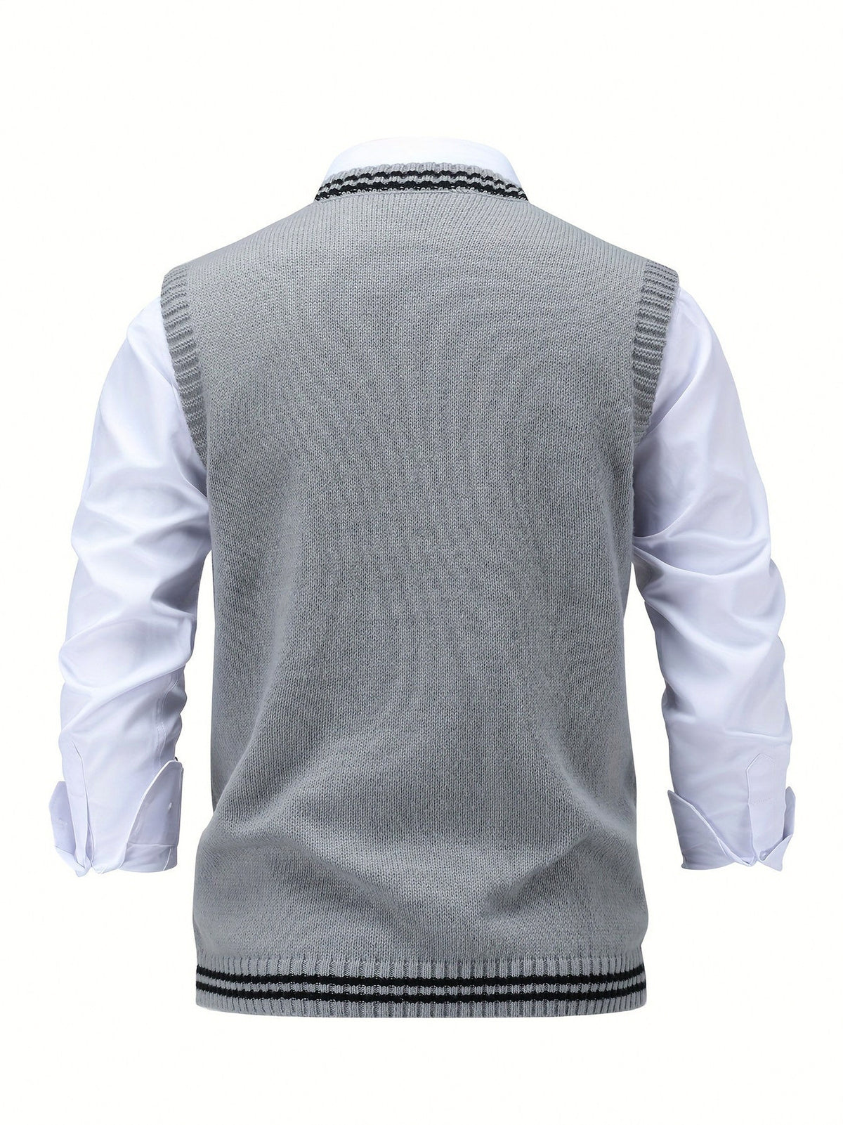 Cable Knit V Neck Sweater Vest