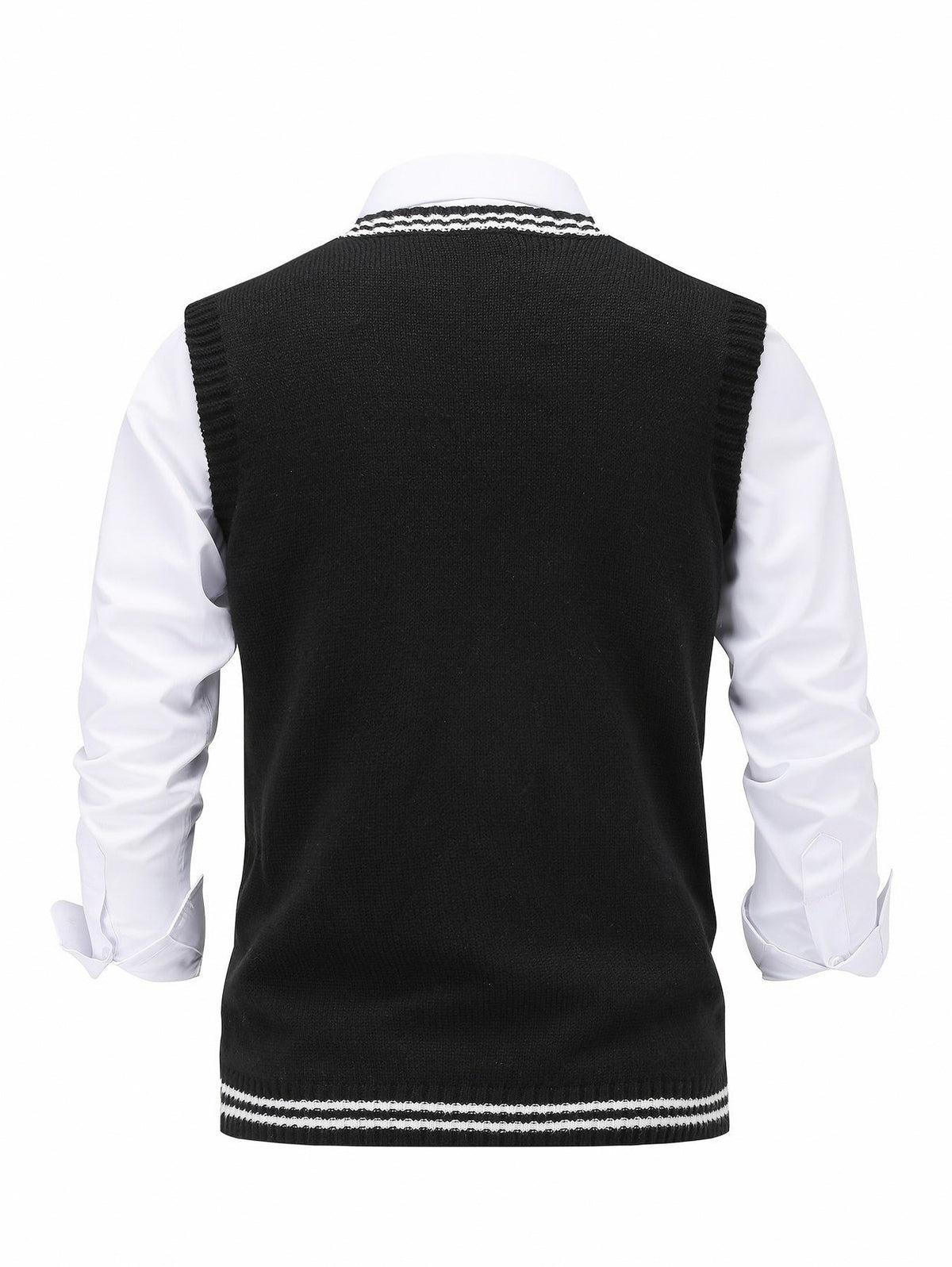 Cable Knit V Neck Sweater Vest