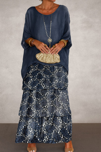 Chiffon Tiered Maxi Dress