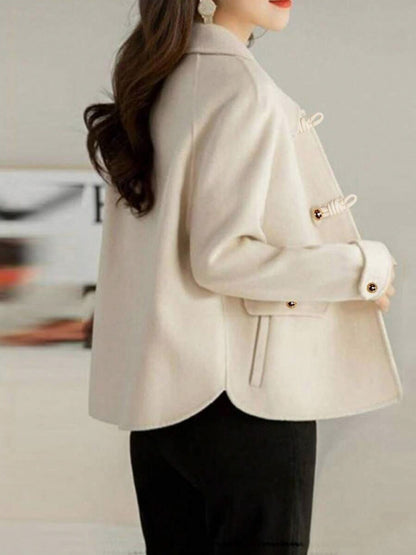 Collared Button Front Long Sleeve Jacket