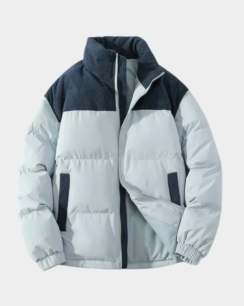 Corduroy Quilted Puffer Jacket
