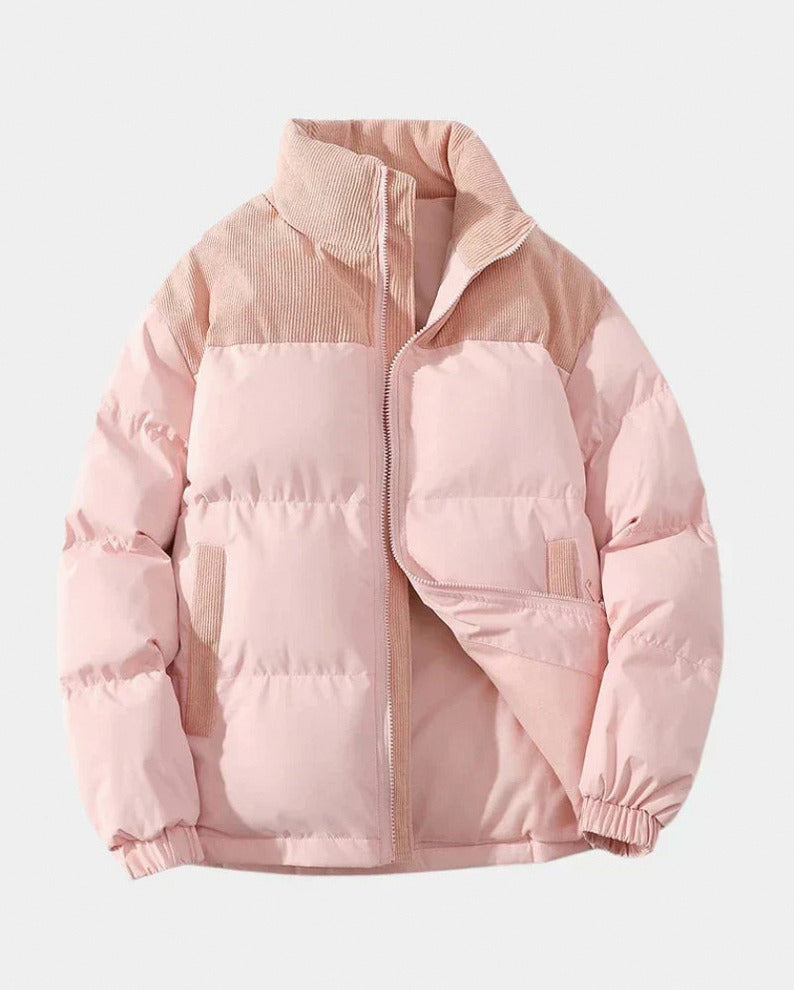 Corduroy Quilted Puffer Jacket
