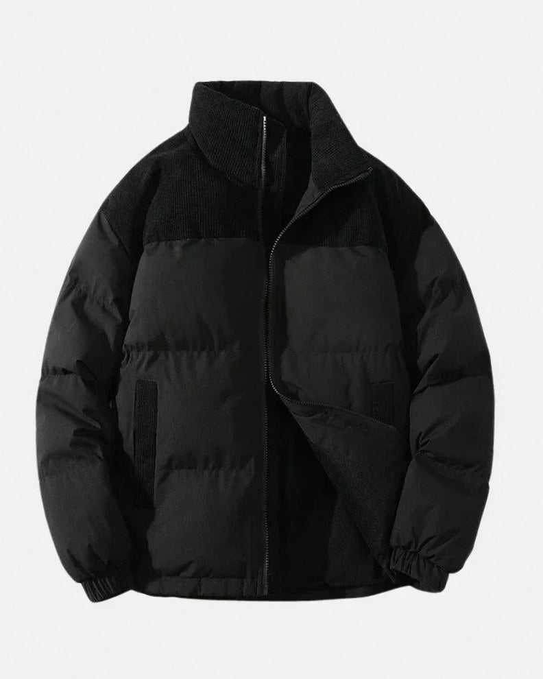 Corduroy Quilted Puffer Jacket