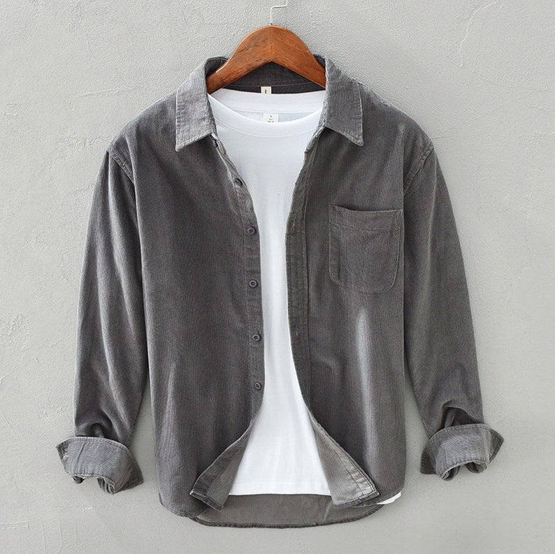 Corduroy Regular Fit Button Down Shirt