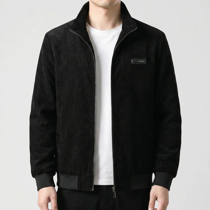 Corduroy Zip Up Bomber Jacket