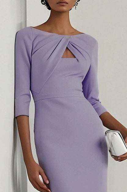 Cutout Sleeve Midi Dress