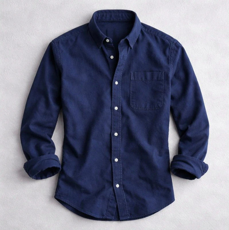 Denim Long Sleeve Button Down Shirt