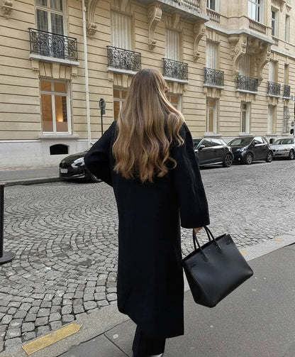 Relaxed Double Breasted Maxi Coat