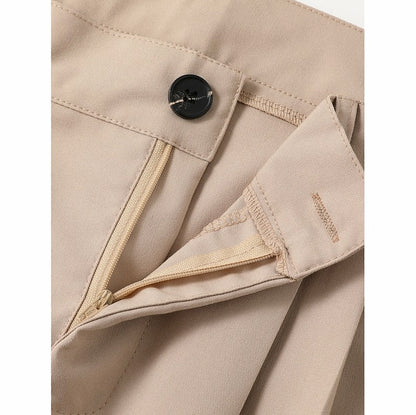 Double Pleated Straight Leg Dress Pants