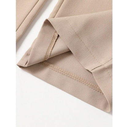 Double Pleated Straight Leg Dress Pants