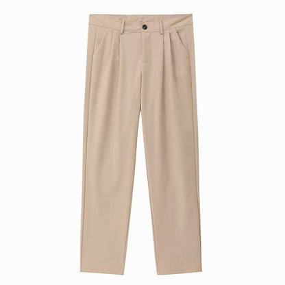 Double Pleated Straight Leg Dress Pants