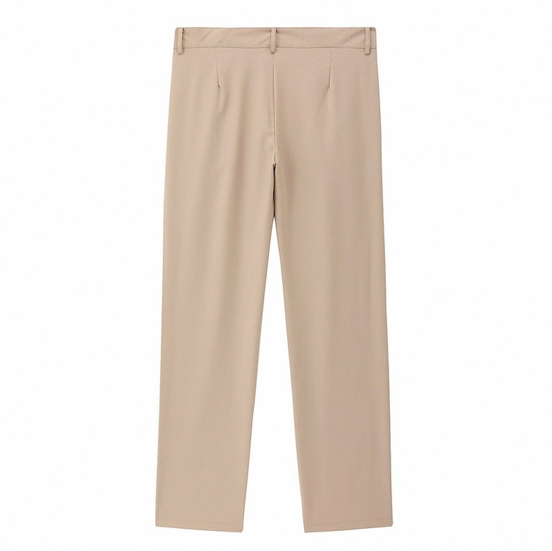 Double Pleated Straight Leg Dress Pants