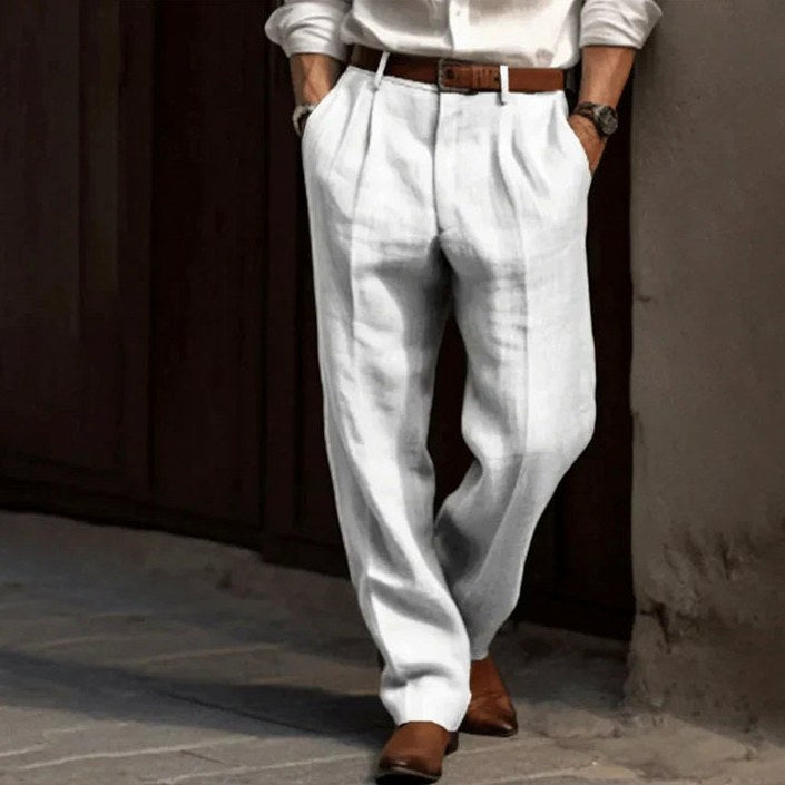Double Pleated Wide Leg Dress Pants