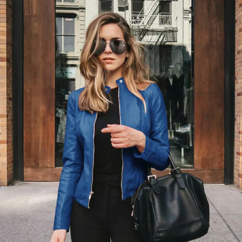 Faux Leather Moto Jacket