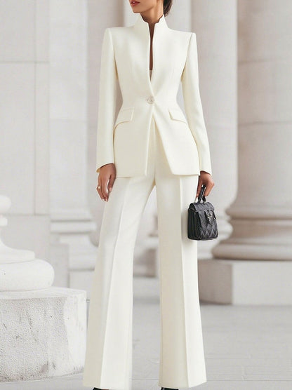 Fitted Long Sleeve Two Piece Set
