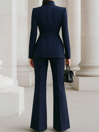 Fitted Long Sleeve Two Piece Set
