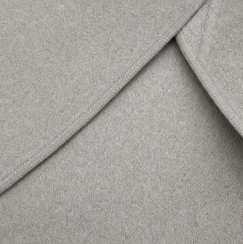 Fleece Cowl Neck Button Jacket
