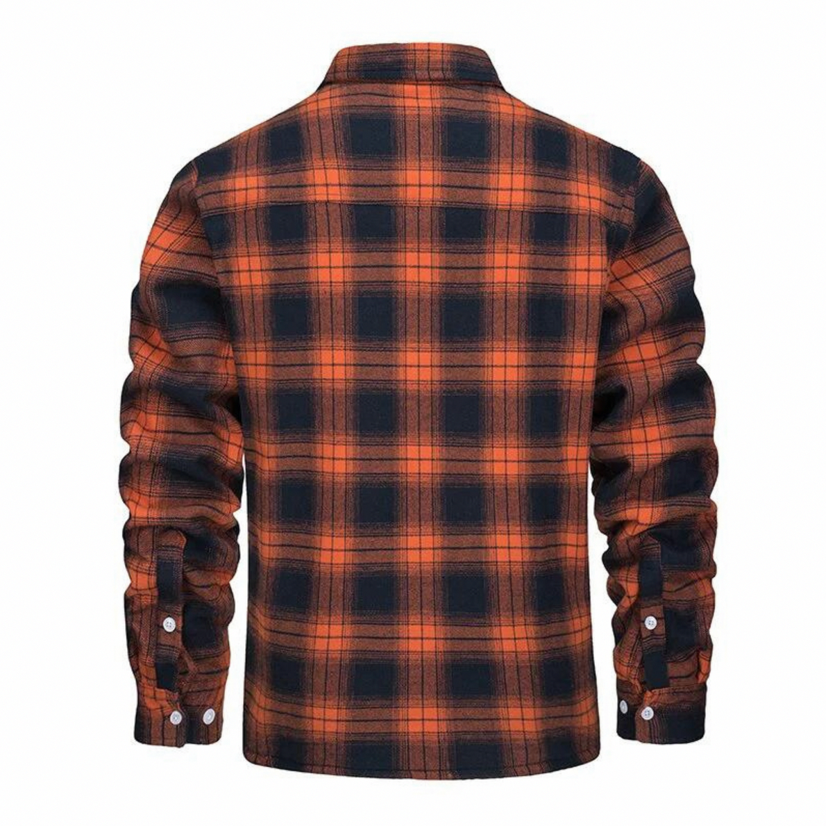 Fleece Lined Plaid Flannel Overshirt