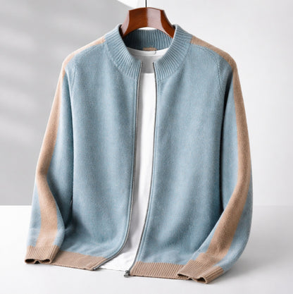 Full Zip Knit Bomber Jacket