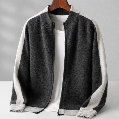 Full Zip Knit Bomber Jacket