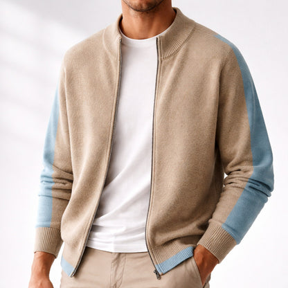 Full Zip Knit Bomber Jacket
