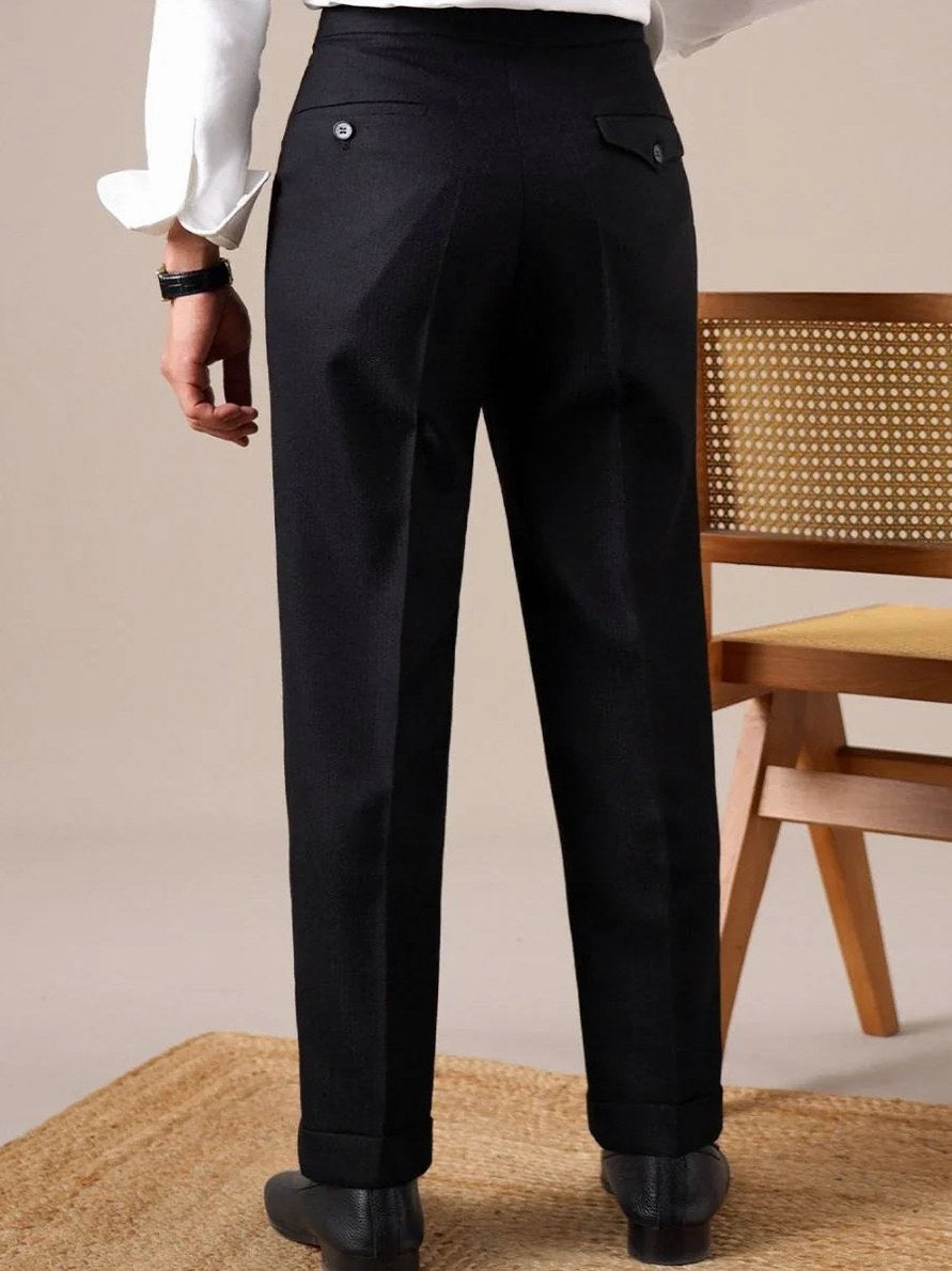 High Waist Gurkha Pleated Dress Pants