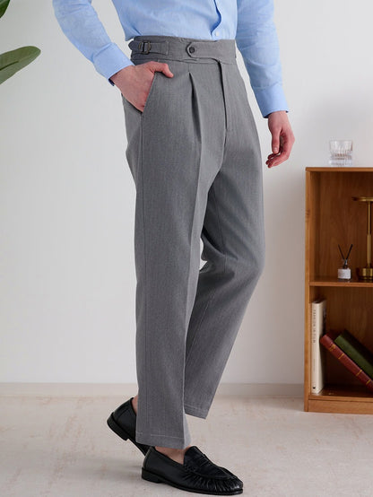 Side Adjuster Pleated Dress Pants