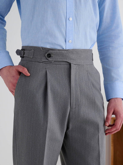 Side Adjuster Pleated Dress Pants