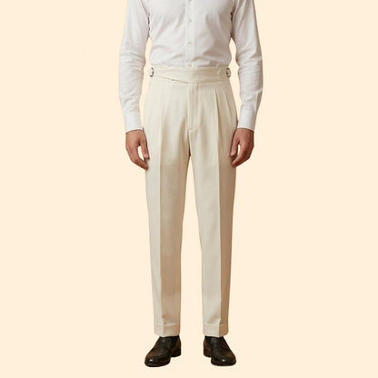 High Waist Pleated Dress Pants