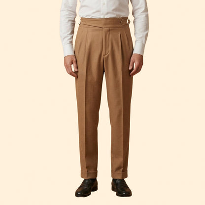High Waist Pleated Dress Pants