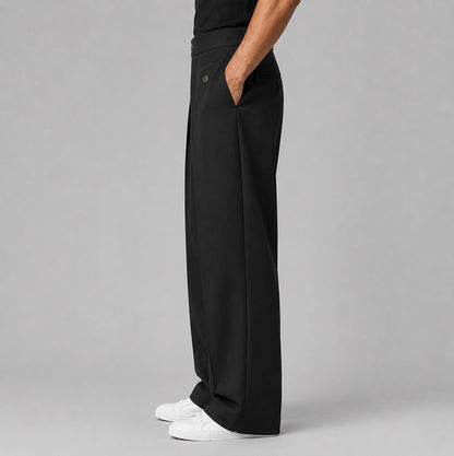 High Waist Wide Leg Pleated Pants