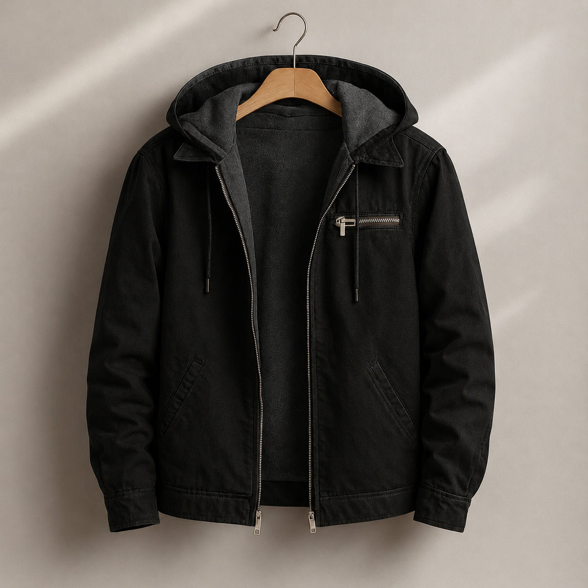 Hooded Canvas Workwear Jacket