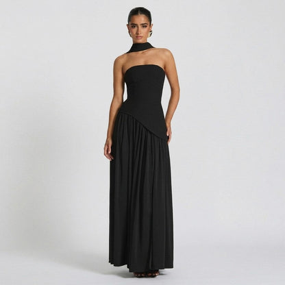Strapless Corset Maxi Dress