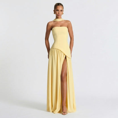 Strapless Corset Maxi Dress